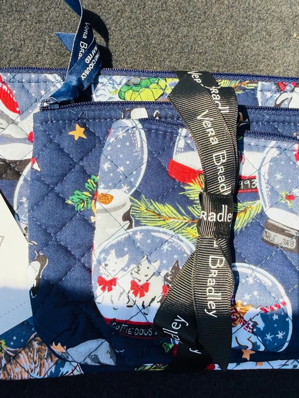 Vera Bradley quilted cosmetic